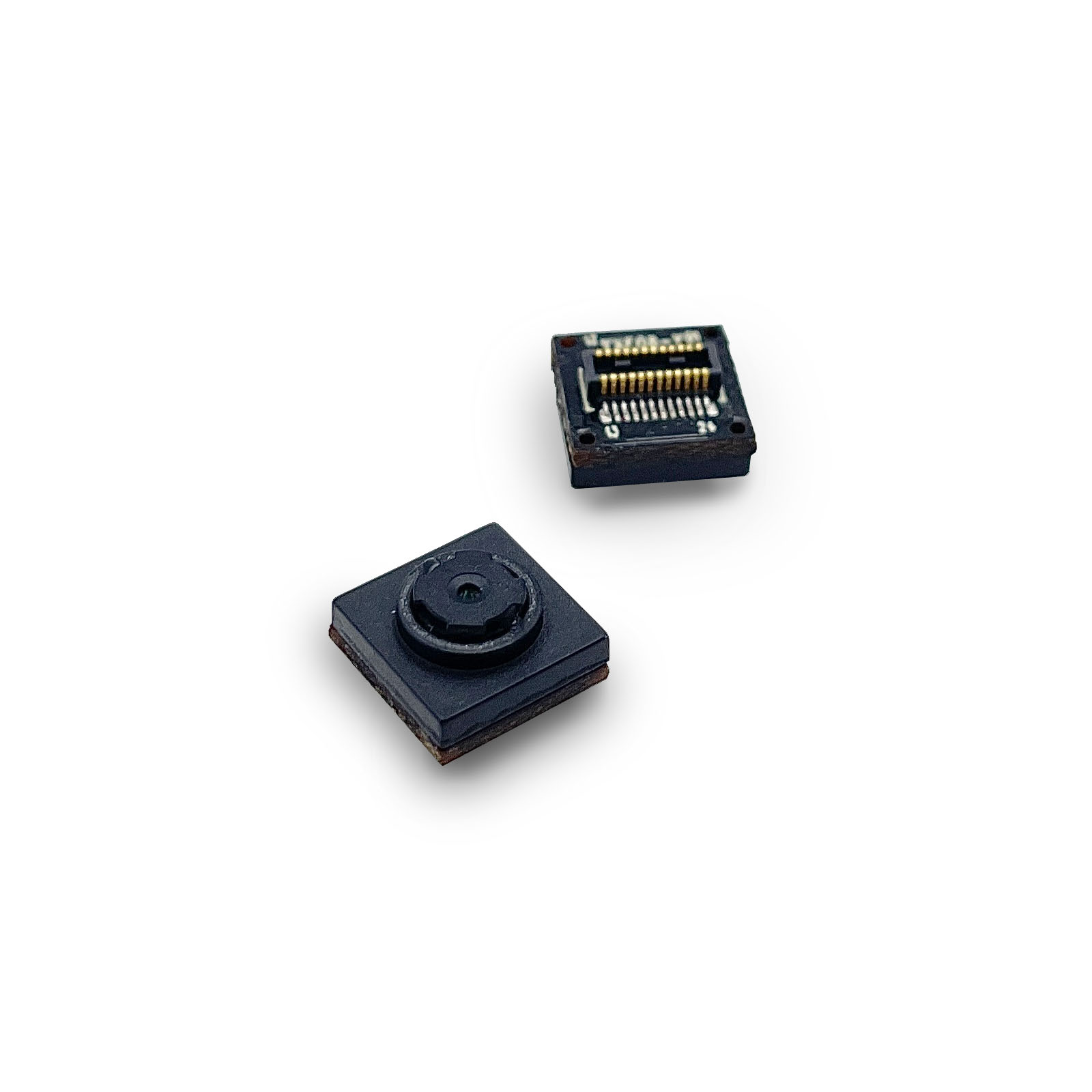 Multi-angle view of YXF08-77 GC0308 camera module for MAX78000CAM02 board